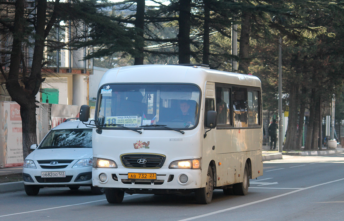 Краснодарский край, Hyundai County SWB C08 (ТагАЗ) № АВ 732 23