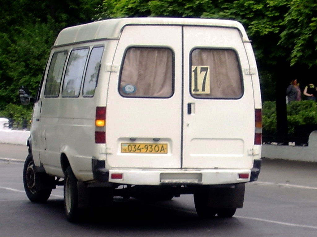 Odessa region, GAZ-2705 # 034-93 ОА