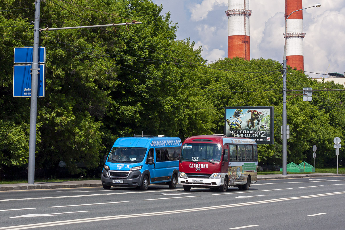 Москва, Автодом-22080* (Peugeot Boxer) № 2055301; Москва, Hyundai County Kuzbass № В 243 ОС 777