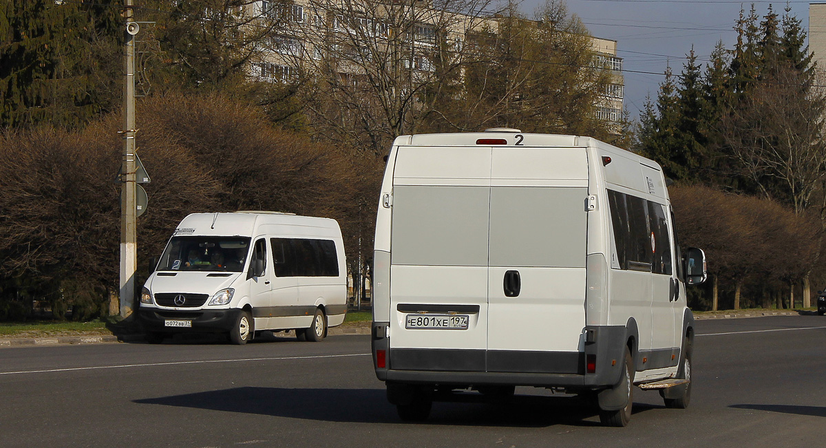 Курская область, Луидор-22340C (MB Sprinter 515CDI) № О 072 ВВ 31; Курская область, Нижегородец-2227SK (Peugeot Boxer) № Е 801 ХЕ 197