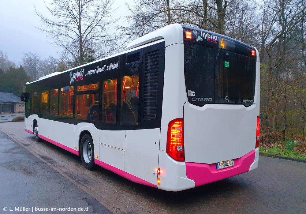 Lower Saxony, Mercedes-Benz Citaro C2 hybrid # 83
