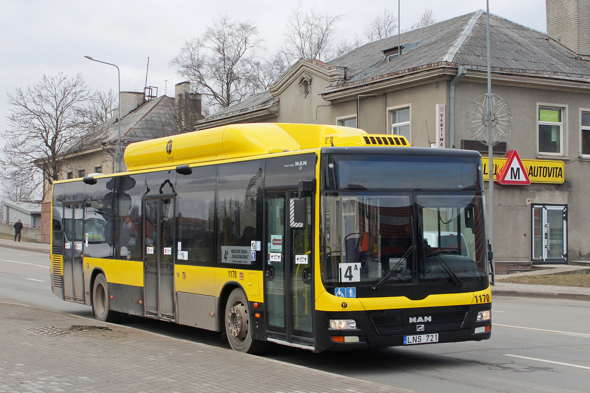 Литва, MAN A21 Lion's City NL243 CNG № 1170