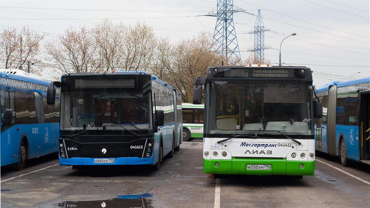 Москва, ЛиАЗ-6213.65 № 041613; Москва, ЛиАЗ-6213.22 № 041411