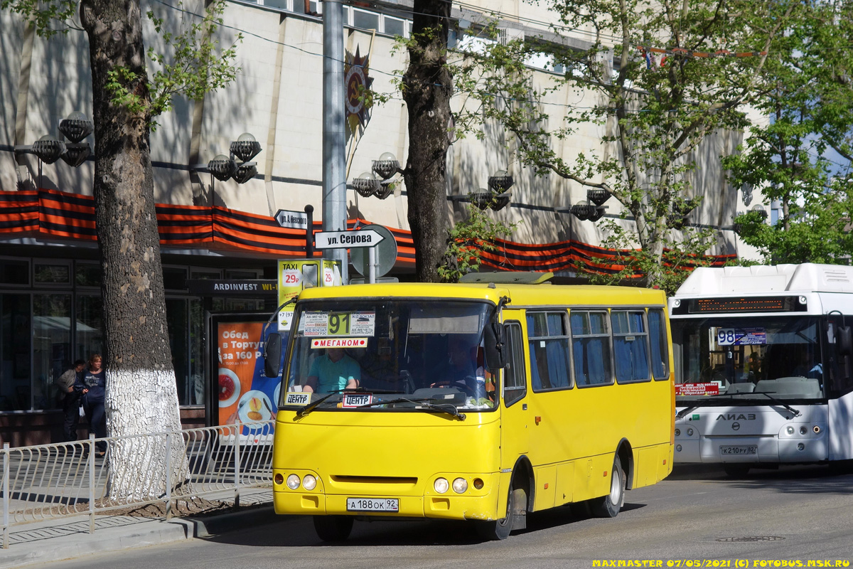 Республика Крым, Богдан А09202 (ЛуАЗ) № А 188 ОК 92