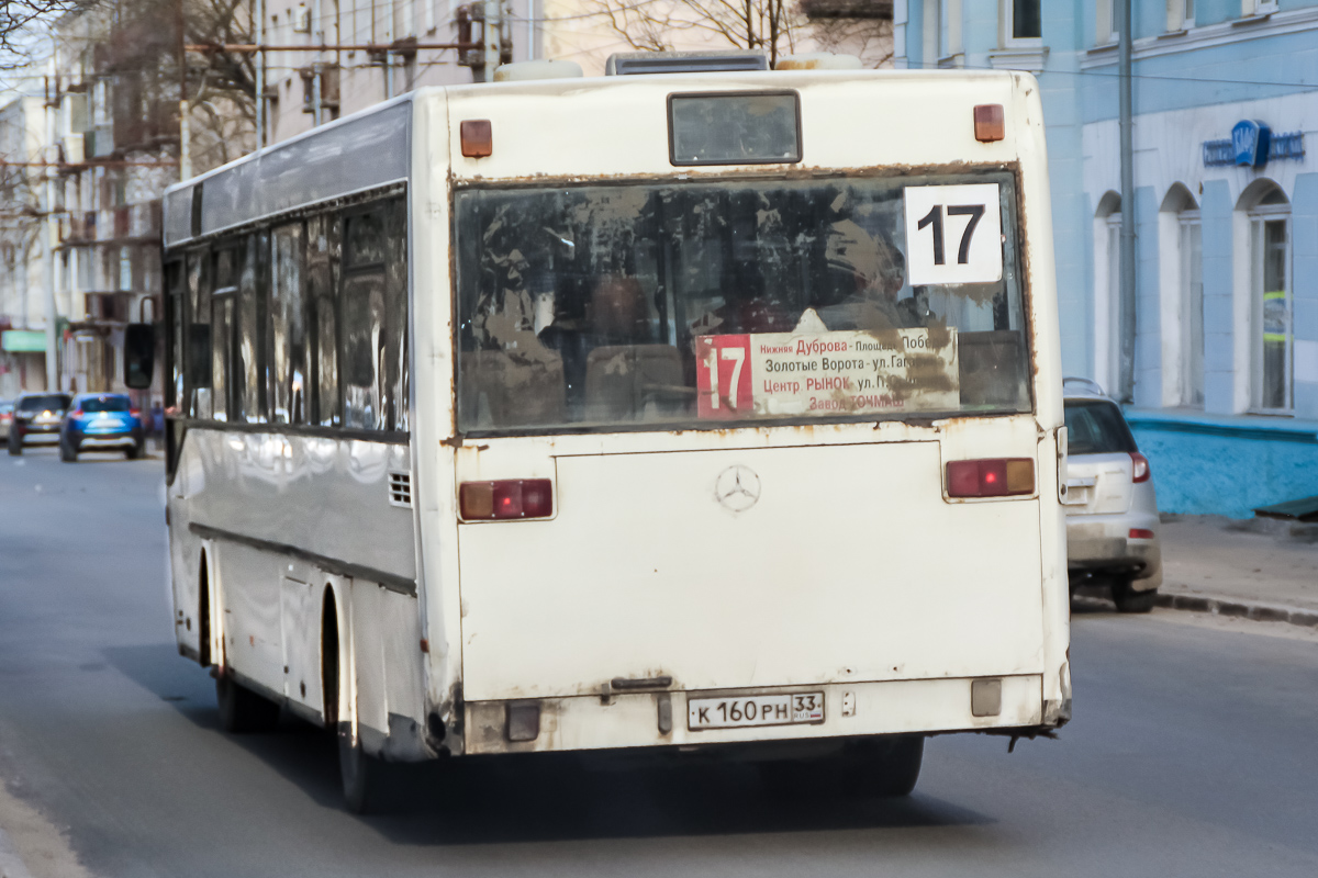 Vladimir region, Mercedes-Benz O405 # К 160 РН 33