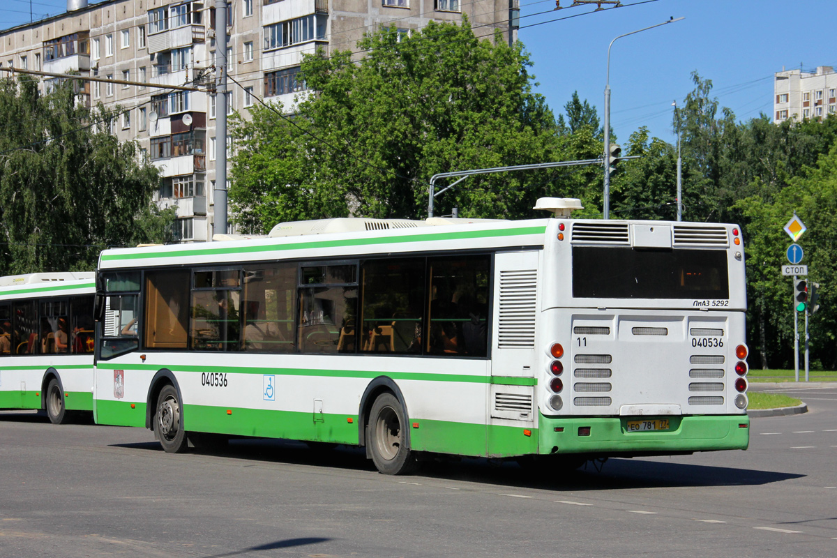 Москва, ЛиАЗ-5292.21 № 040536