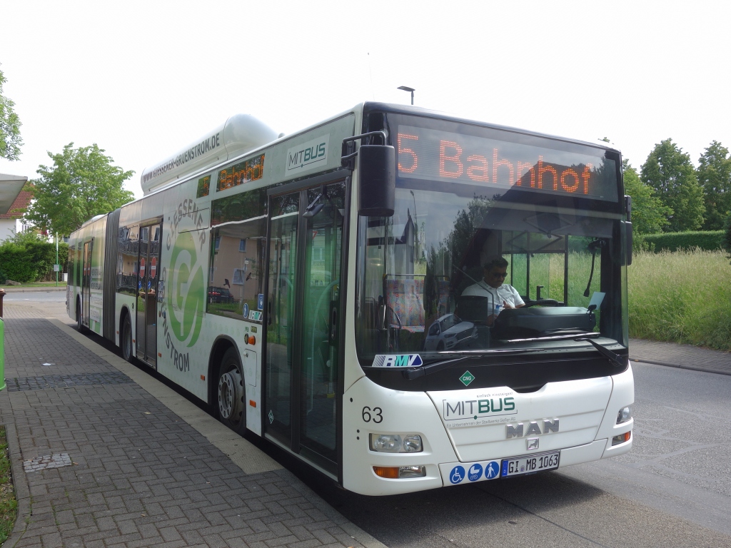 Гессен, MAN A23 Lion's City G NG313 CNG № 63