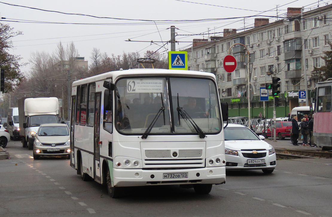 Краснодарский край, ПАЗ-320302-08 № М 732 ОВ 123