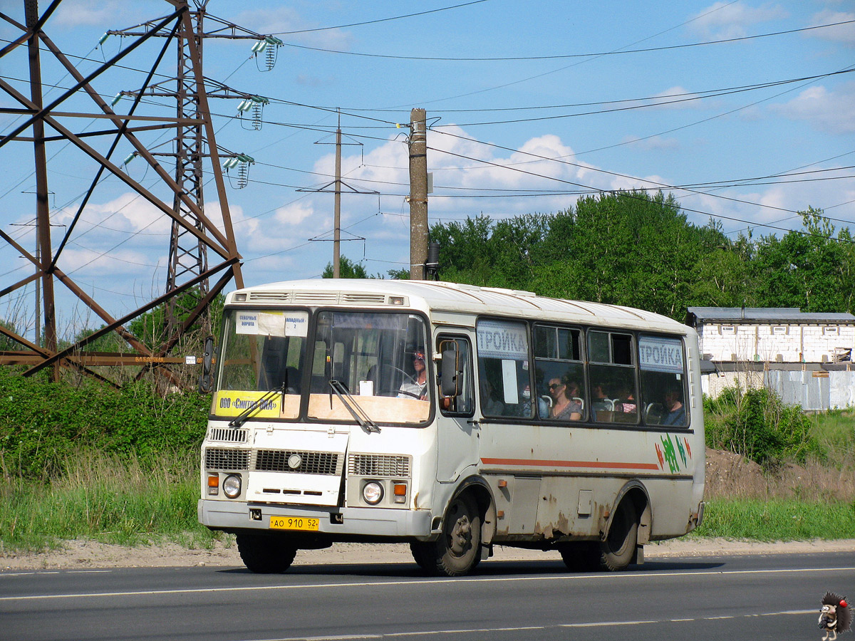 Нижегородская область, ПАЗ-32054 № АО 910 52