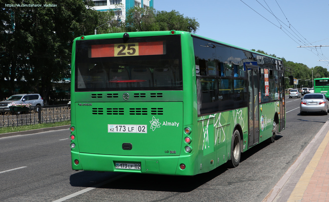 Алматы, Golden Dragon XML6105CR (Hyundai Trans Auto) № 173 LF 02