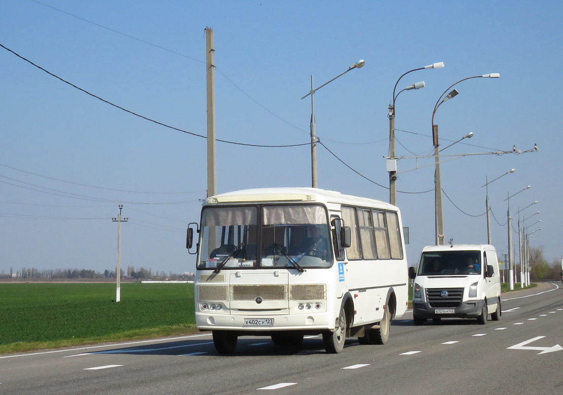 Краснодарский край, ПАЗ-32053 № Х 402 СУ 123