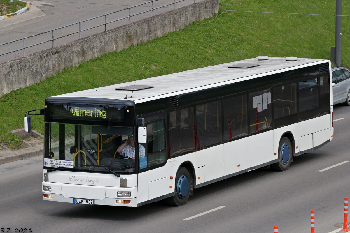 Литва, MAN A21 NL263 № LEK 932