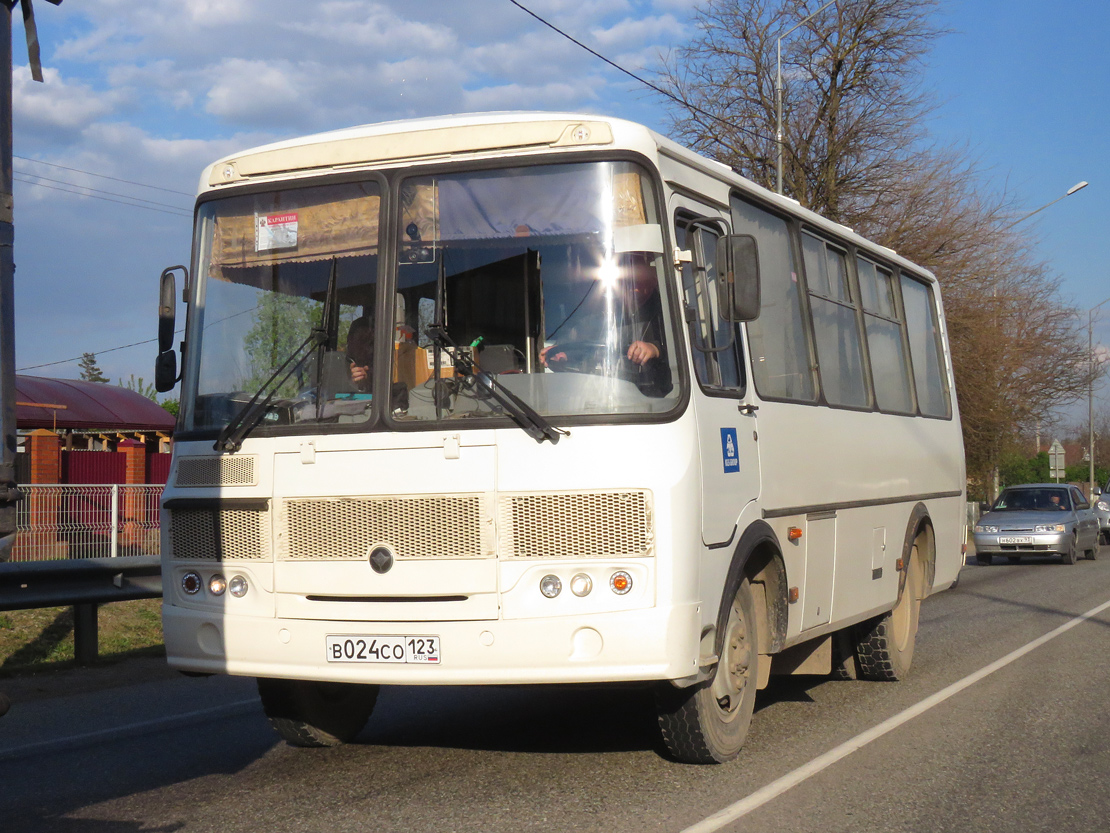 Краснодарский край, ПАЗ-32053 № В 024 СО 123