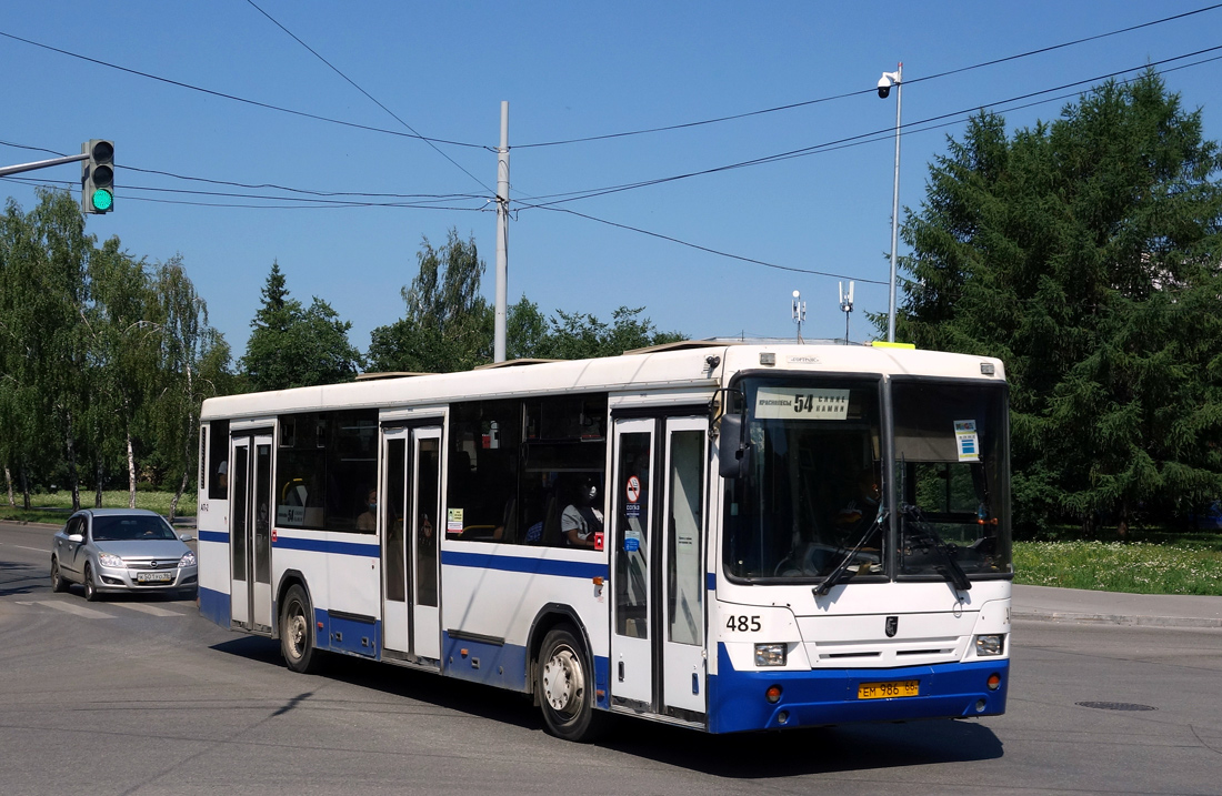 Sverdlovsk region, NefAZ-5299-20-32 # 485