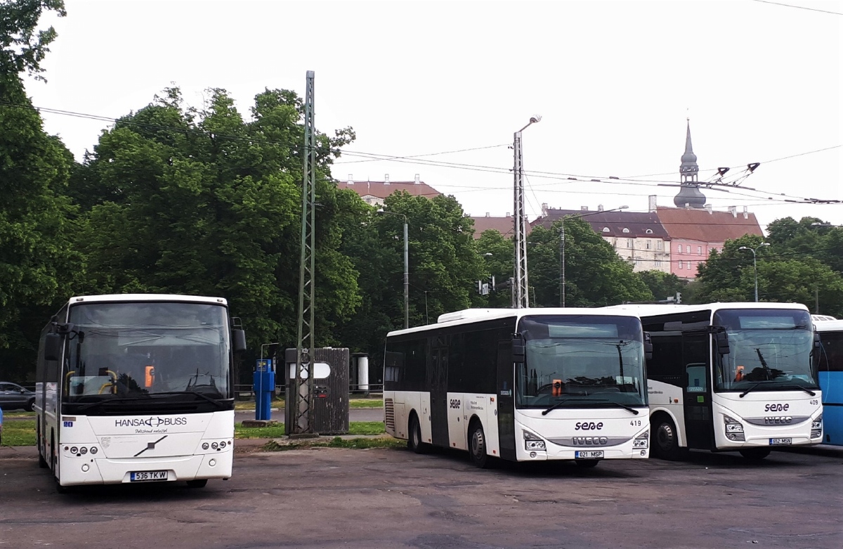 Эстония, Volvo 8700 № 536 TKW; Эстония, IVECO Crossway LE LINE 10.8M № 419
