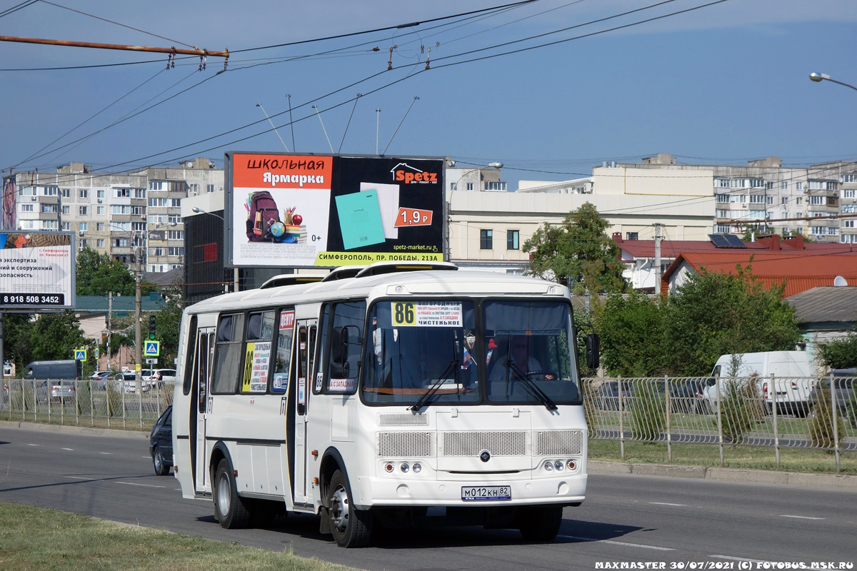 Республика Крым, ПАЗ-4234-04 № М 012 КН 82