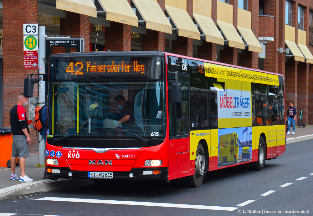 Шлезвиг-Гольштейн, MAN A21 Lion's City NL323 № 615