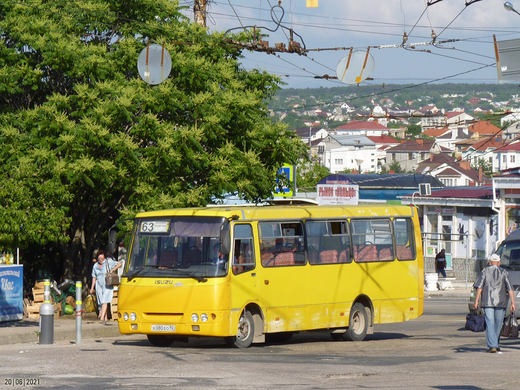 Sevastopol, Bogdan A09202 # А 080 ЕО 92