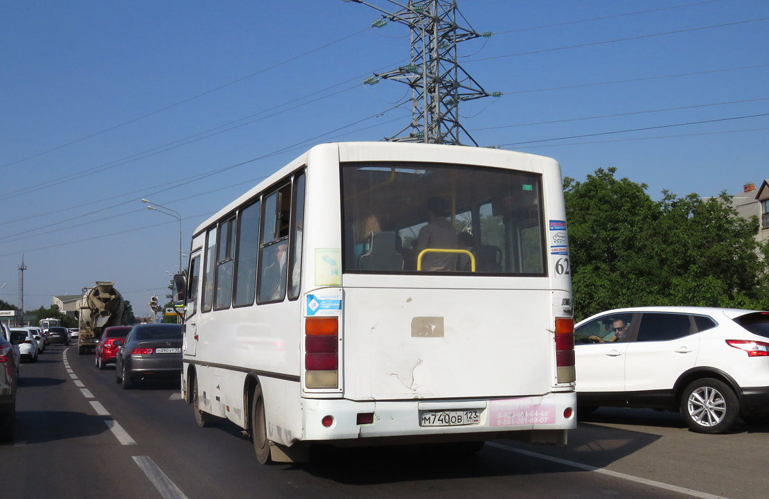 Краснодарский край, ПАЗ-320302-08 № М 740 ОВ 123