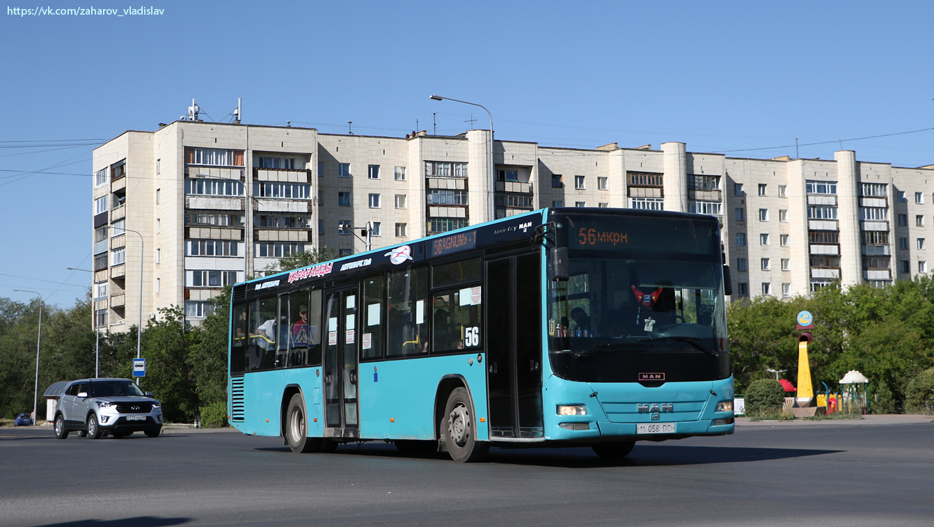 Карагандинская область, MAN A78 Lion's City LE EL283 № M 058 DD