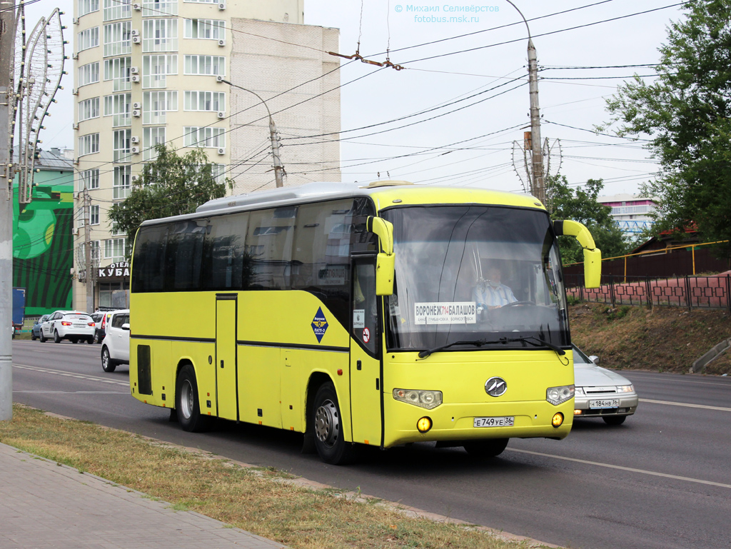 Воронежская область, Higer KLQ6109Q № Е 749 УЕ 36
