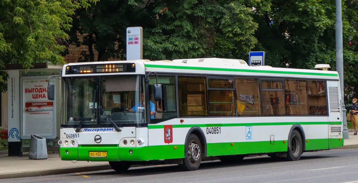 Москва, ЛиАЗ-5292.22 (2-2-2) № 040851