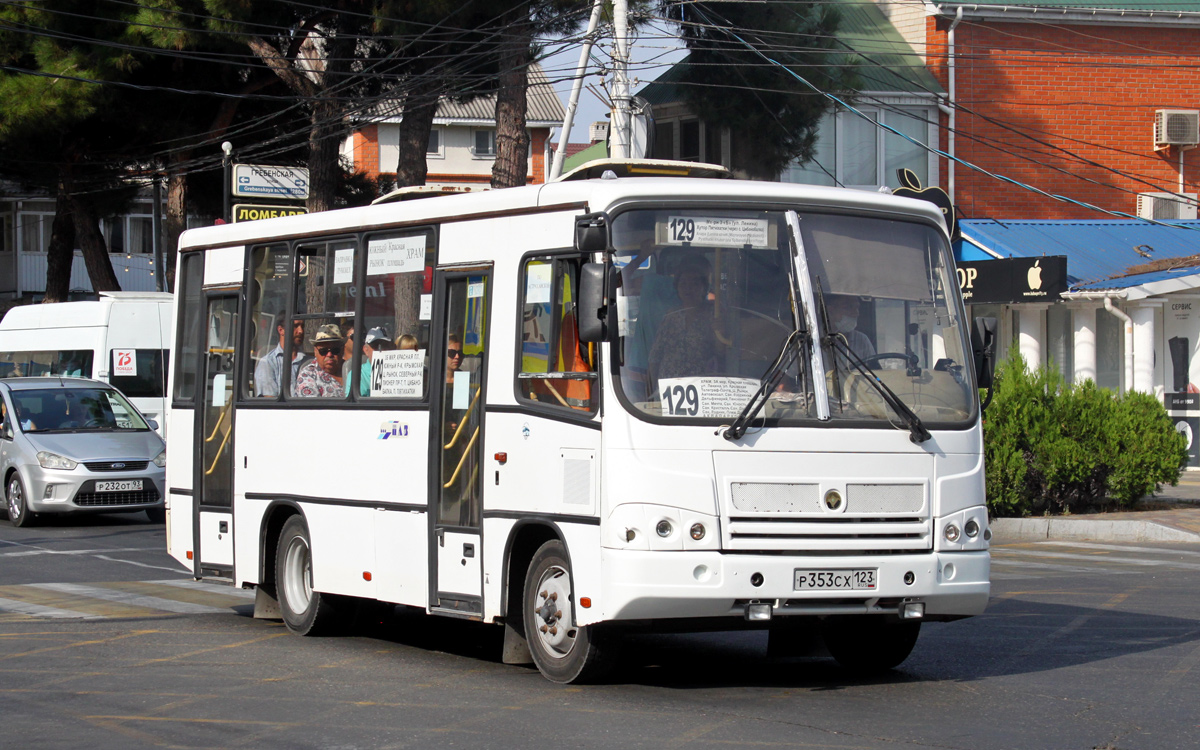 Краснодарский край, ПАЗ-320402-03 № Р 353 СХ 123