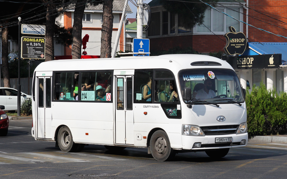 Краснодарский край, Hyundai County Kuzbass № Т 580 УТ 123