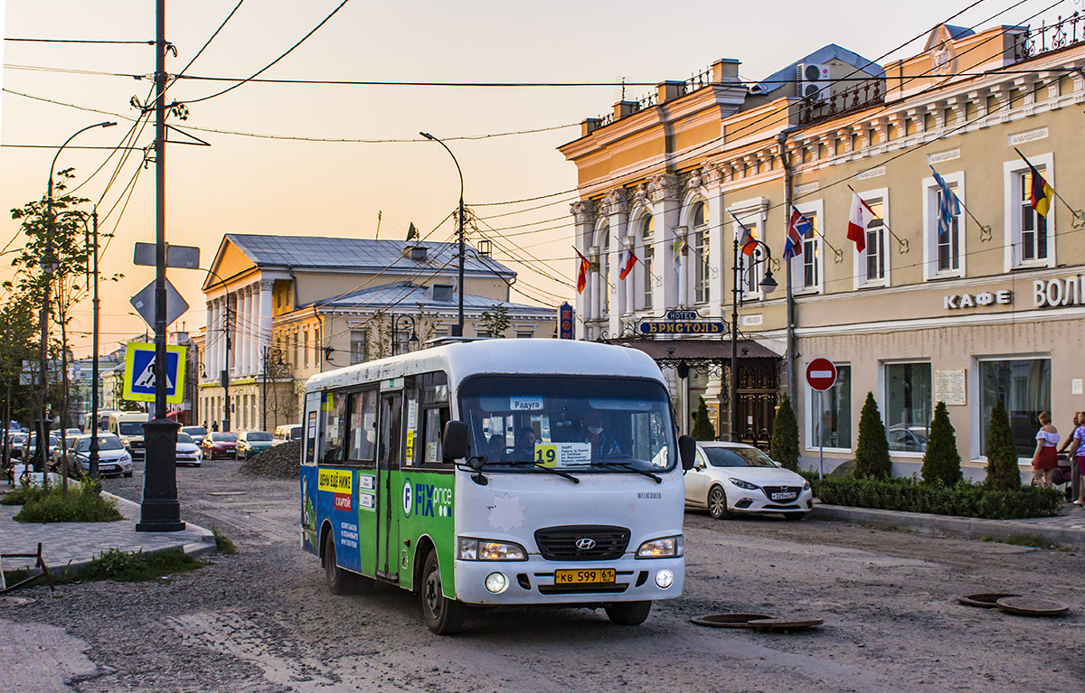 Ростовская область, Hyundai County LWB C11 (ТагАЗ) № КВ 599 61