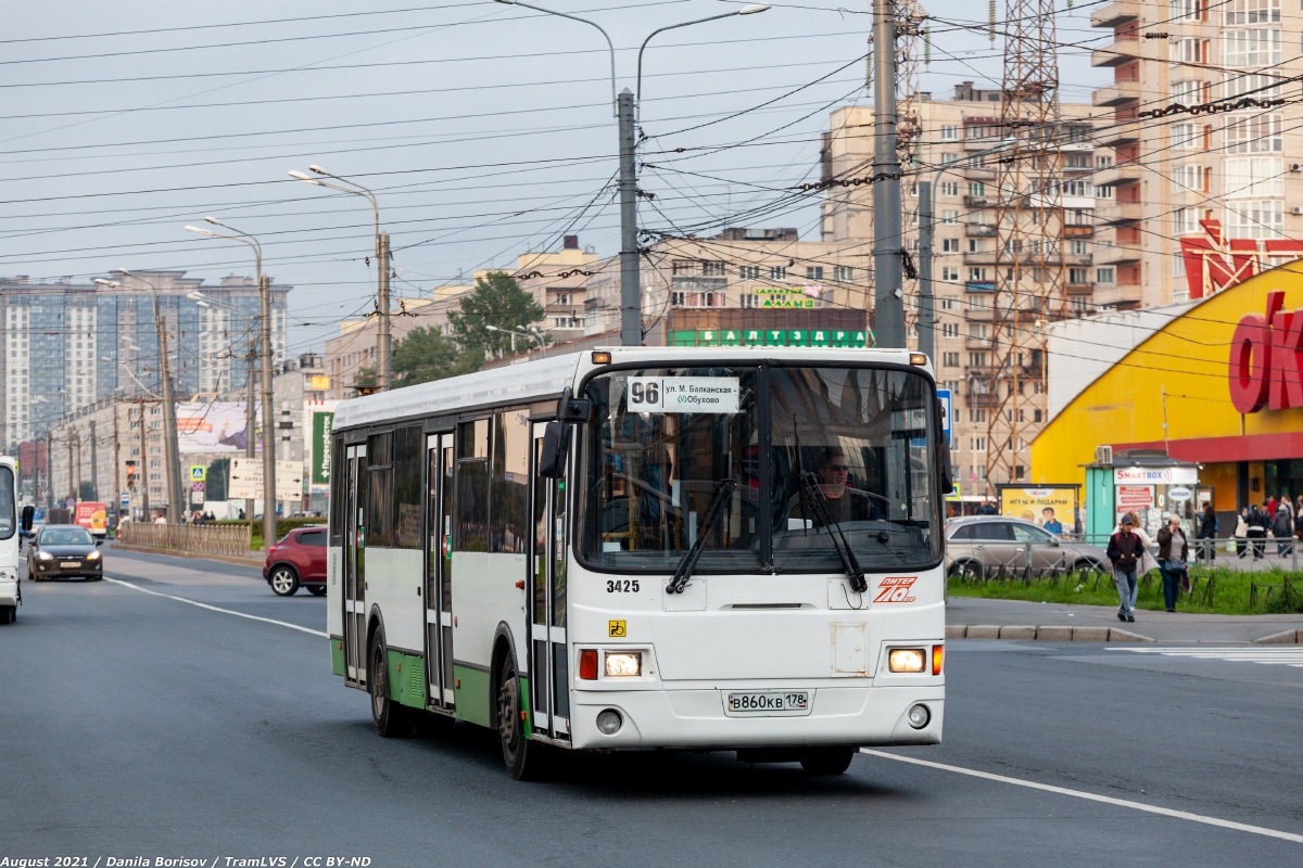 Санкт-Петербург, ЛиАЗ-5293.53 № 3425
