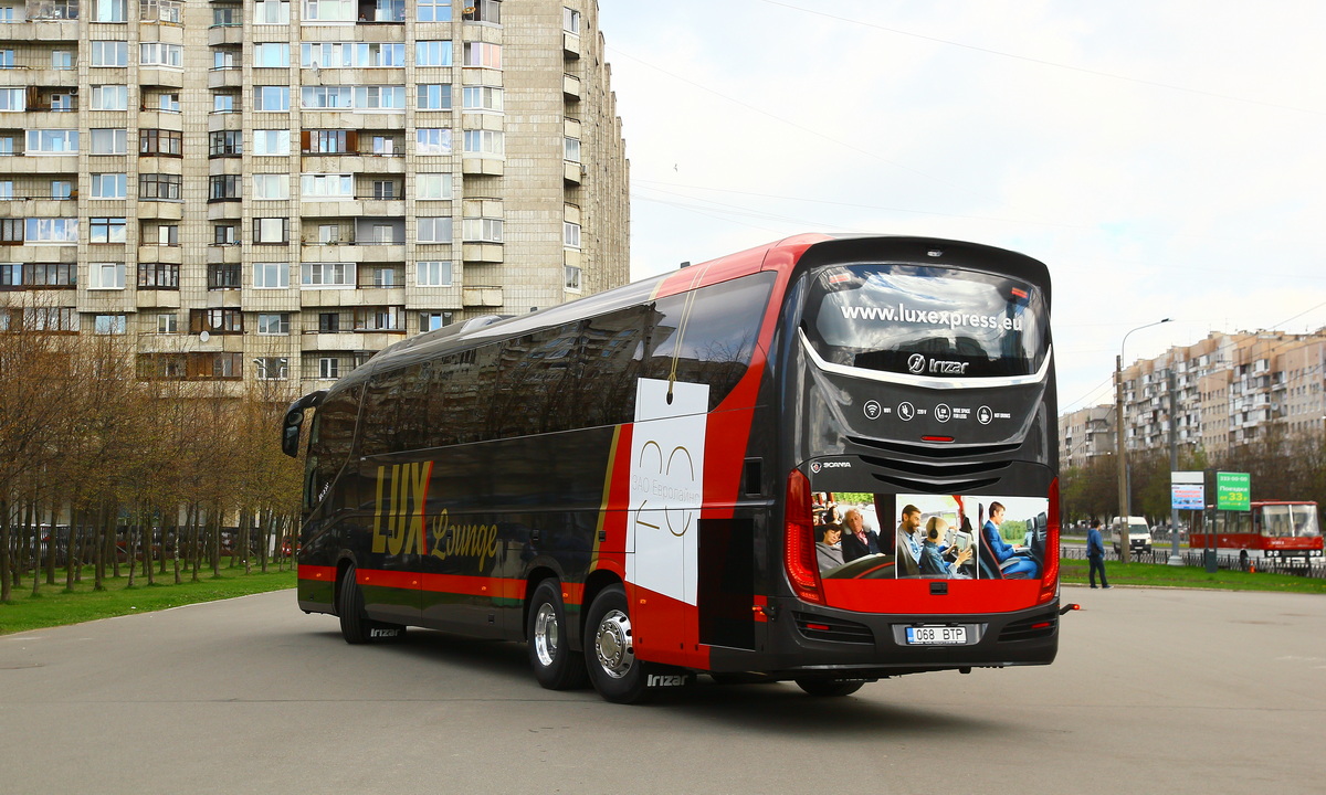 Эстония, Irizar i8 14,98-3,75 № 068 BTP; Санкт-Петербург — III Петербургский парад ретро-транспорта 21 мая 2017 г.