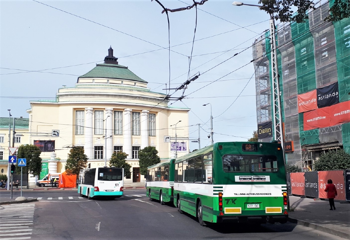 Эстония, MAN A78 Lion's City LE EL293 № 2208; Эстония, Hess City APM 5.2-13 (BaltScan) № 317