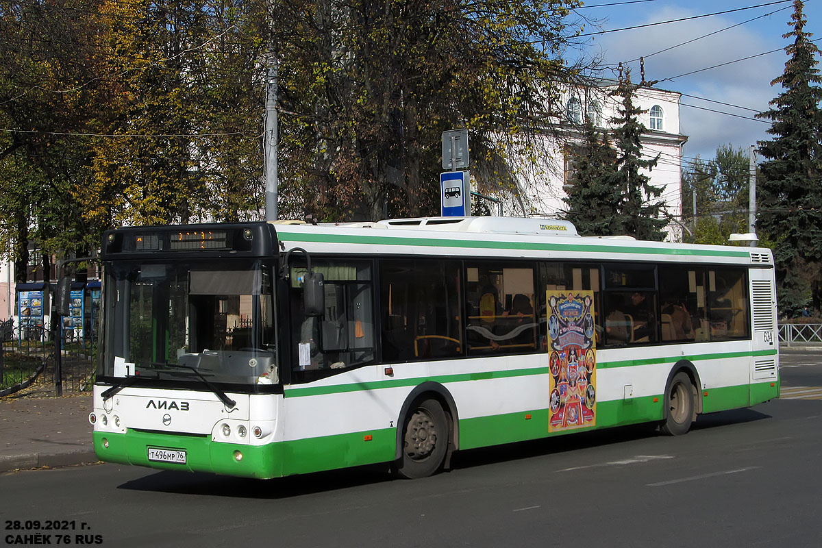 Ярославская область, ЛиАЗ-5292.22 (2-2-2) № 634