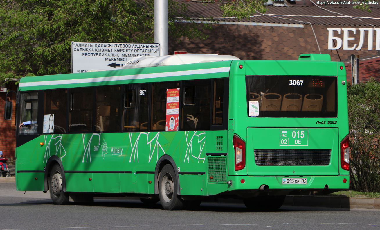 Алматы, ЛиАЗ-5293.60 № 3067