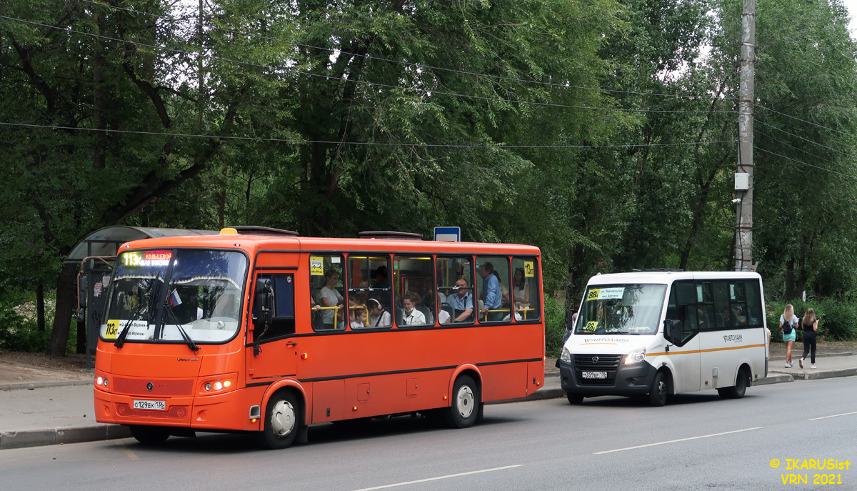 Воронежская область, ПАЗ-320414-05 "Вектор" (1-2) № О 129 ЕК 136