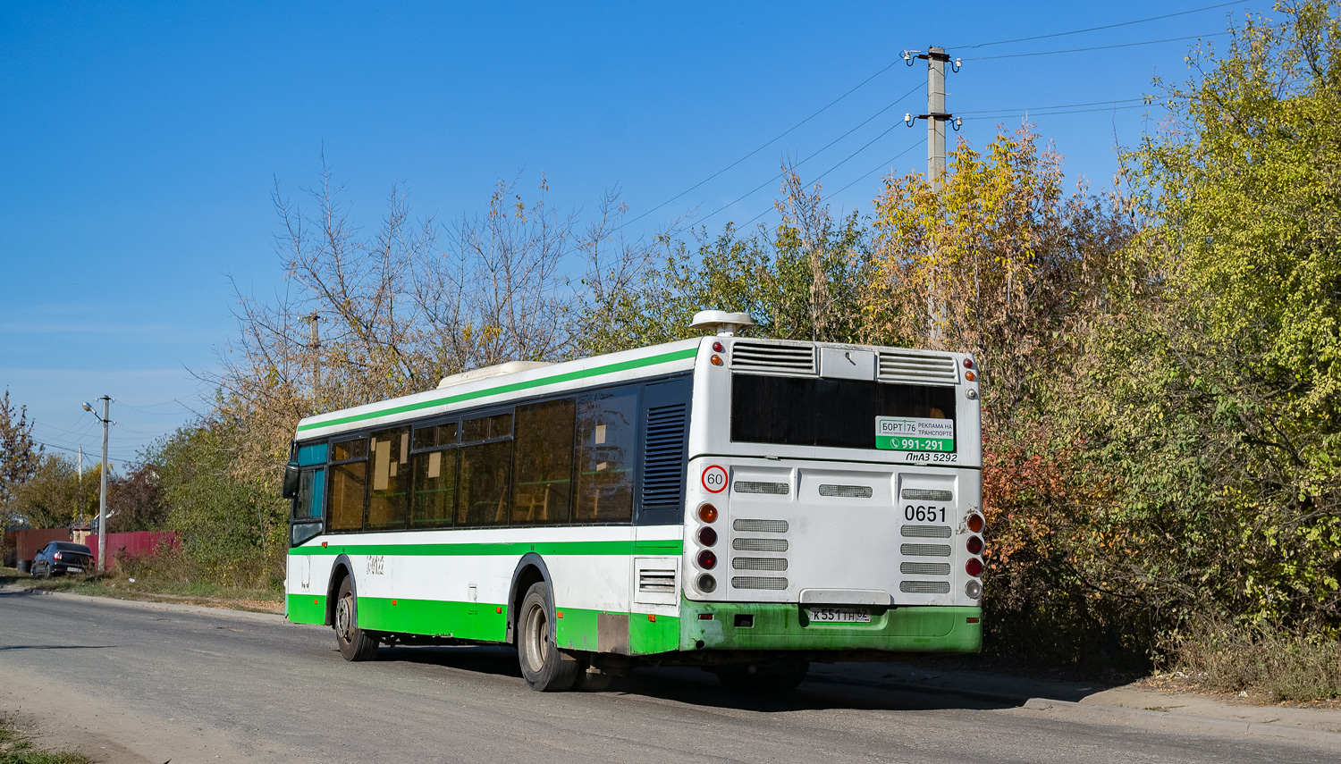 Рязанская область, ЛиАЗ-5292.21 № 0651