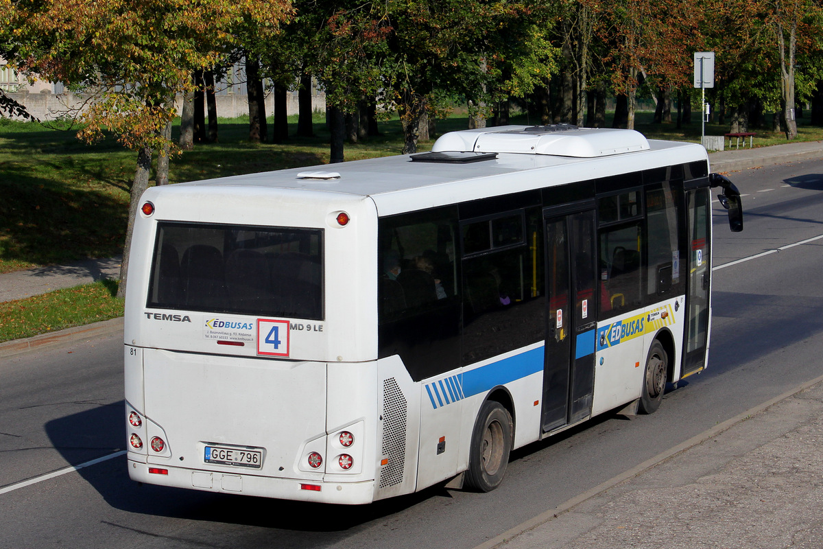 Lithuania, TEMSA MD9 LE # 81