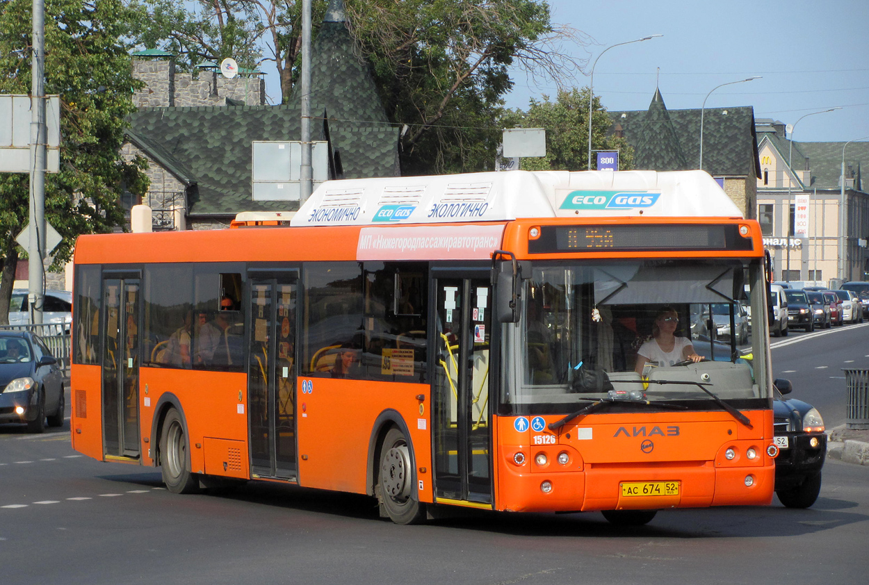 Нижегородская область, ЛиАЗ-5292.67 (CNG) № 15126