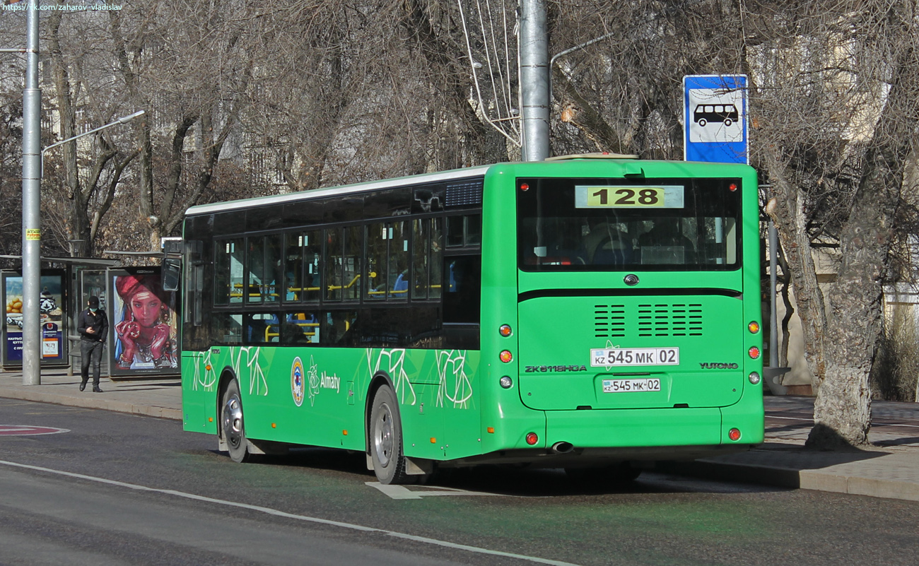Алматы, Yutong ZK6118HGA № 545 MK 02
