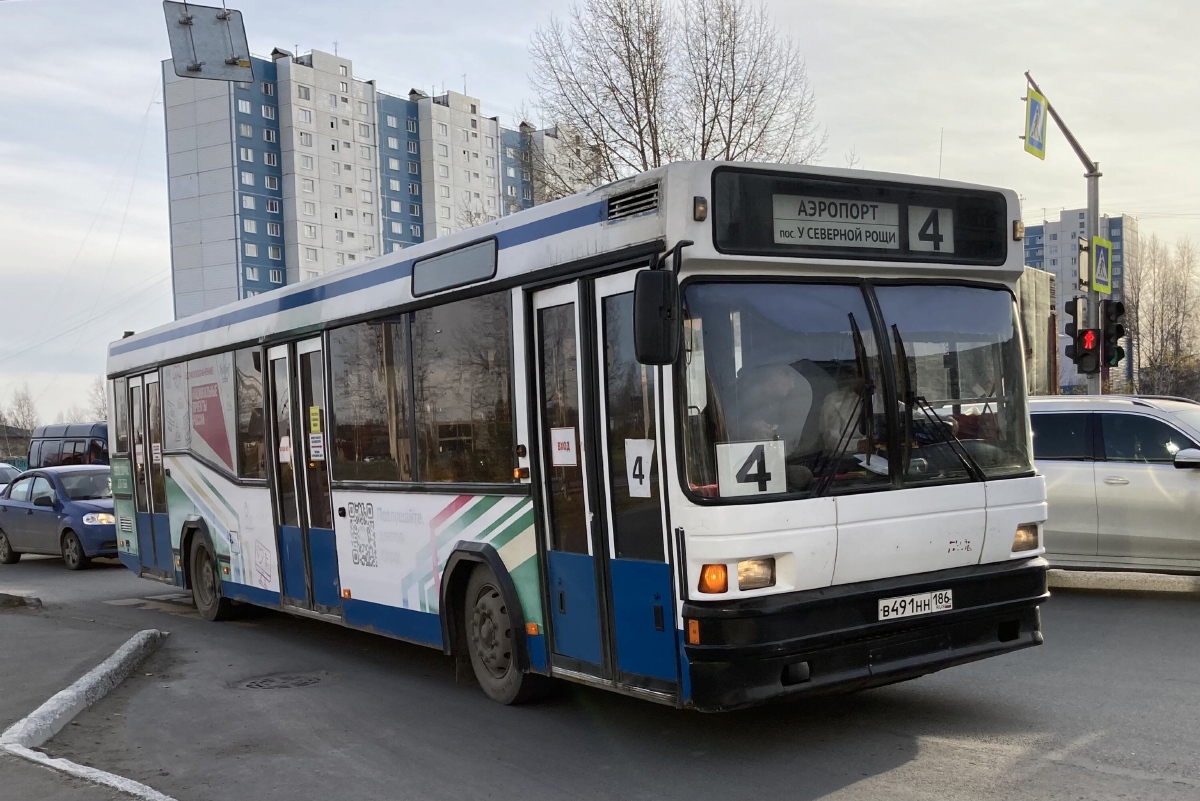 Ханты-Мансийский АО, МАЗ-104.Х25 № В 491 НН 186