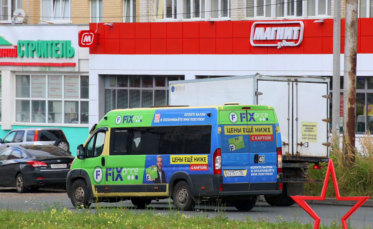Пензенская область, Нижегородец-2227SK (Peugeot Boxer) № О 215 УТ 58