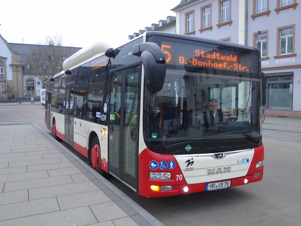 Гессен, MAN A21 Lion's City NL313 CNG № 70
