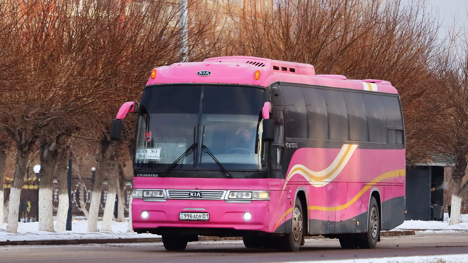 Карагандинская область, Kia Granbird № 996 ADR 01