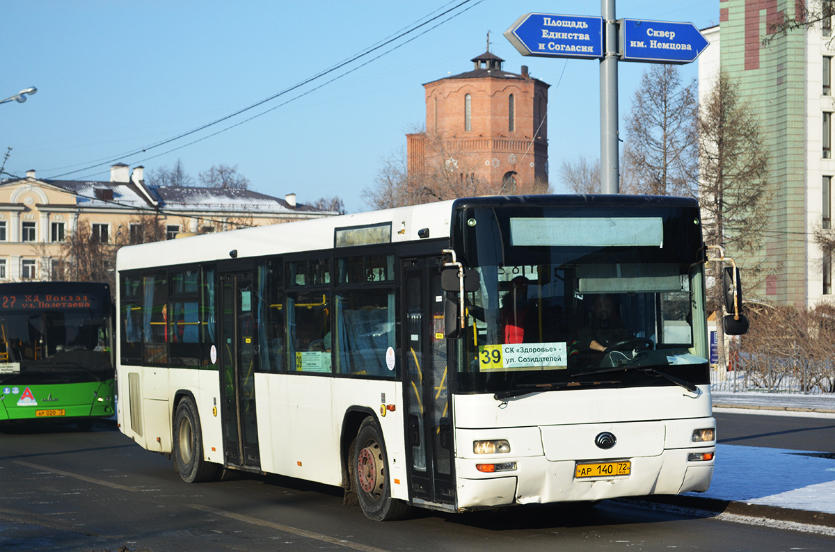 Тюменская область, Yutong ZK6118HGA № АР 140 72