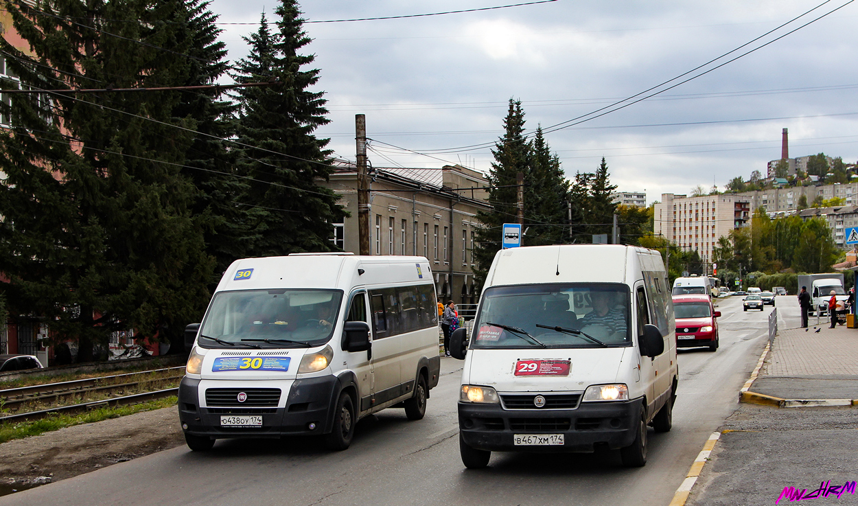 Челябинская область, Нижегородец-FST613 (FIAT Ducato) № О 438 ОУ 174; Челябинская область, FIAT Ducato 244 [RUS] № В 467 ХМ 174