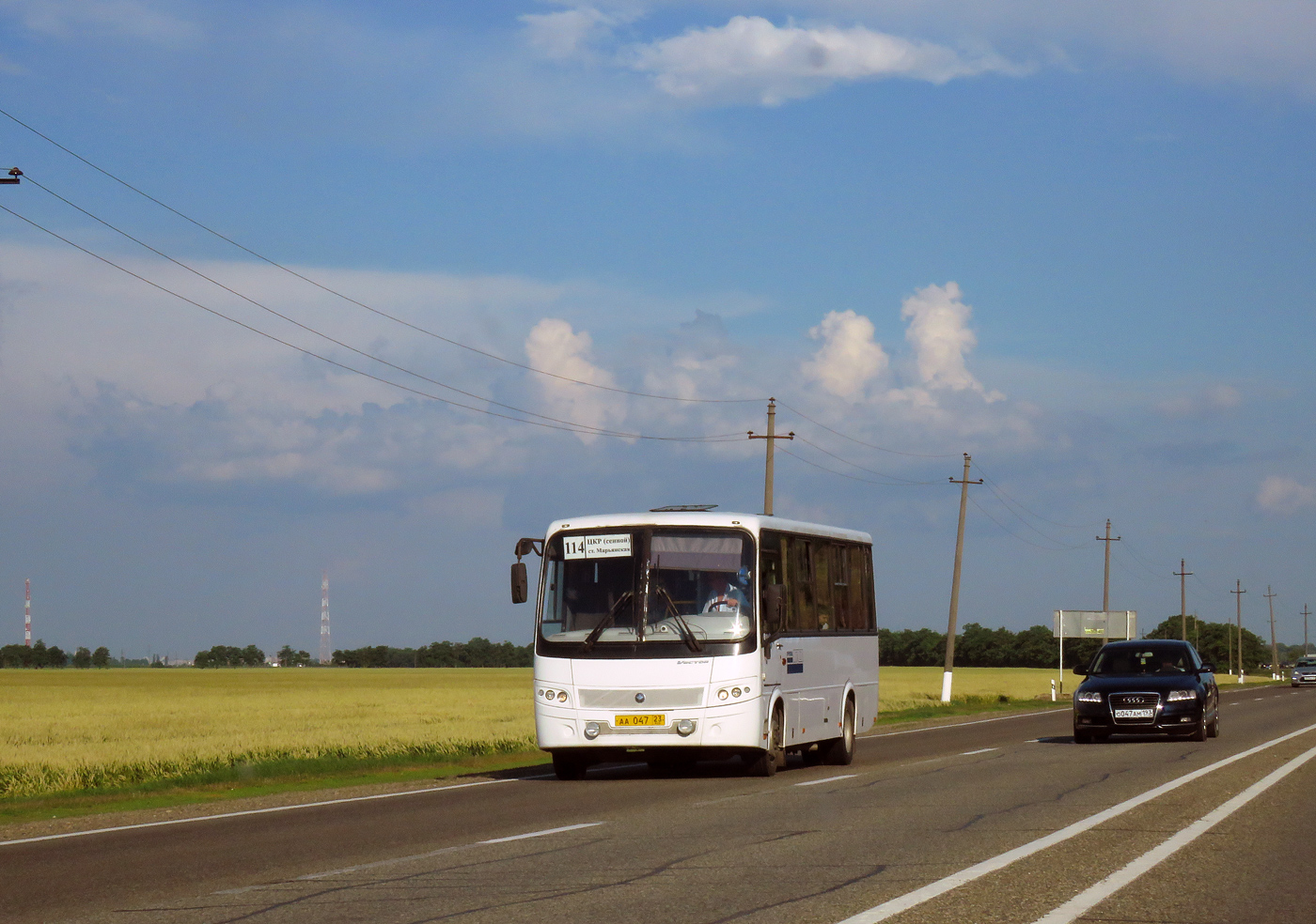 Краснодарский край, ПАЗ-320412-05 "Вектор" № АА 047 23