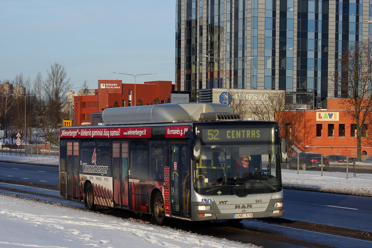 Литва, MAN A21 Lion's City NL273 CNG № 945