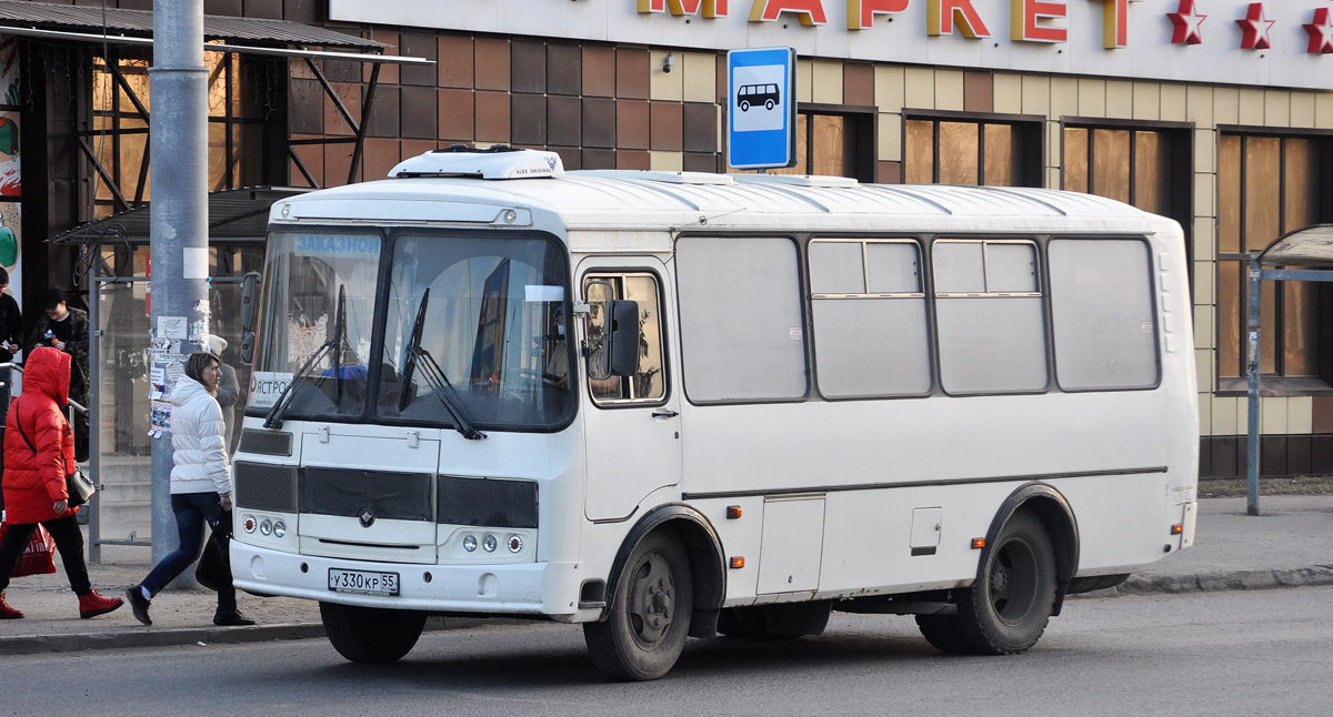 Омская область, ПАЗ-32053 № У 330 КР 55
