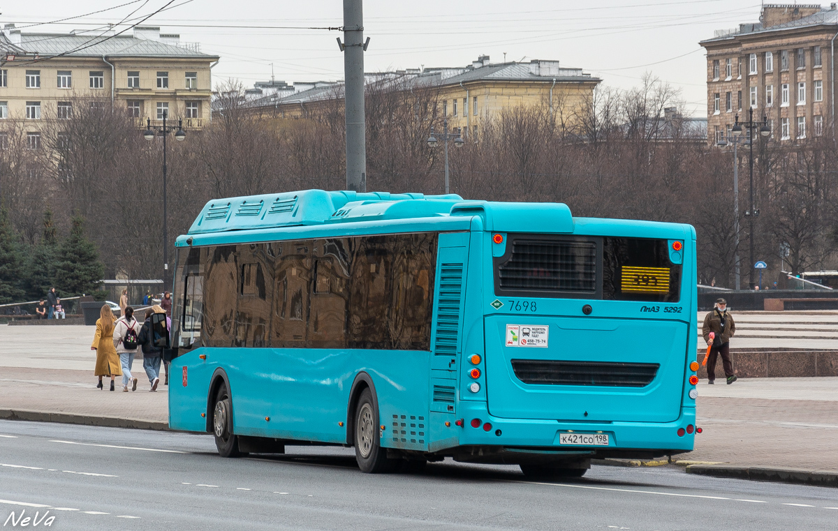 Санкт-Петербург, ЛиАЗ-5292.67 (CNG) № 7698