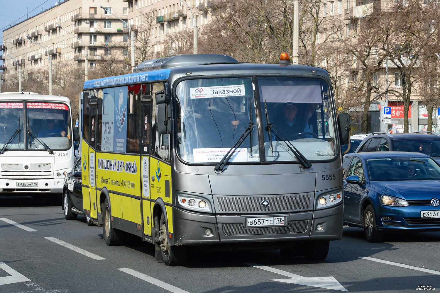 Санкт-Петербург, ПАЗ-320412-05 "Вектор" № n555